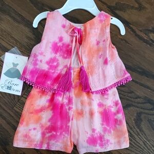 RARE EDITIONS PINK TIE DIE 12 MONTH